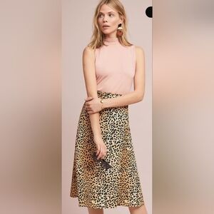Anthropologie Faithfull Valois Leopard Wrap Skirt, VGUC, Size 4